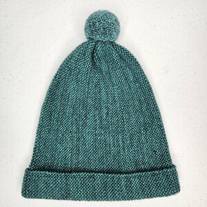 Misha and Puff Women's Garter Hat Beanie - Blue Green Teal